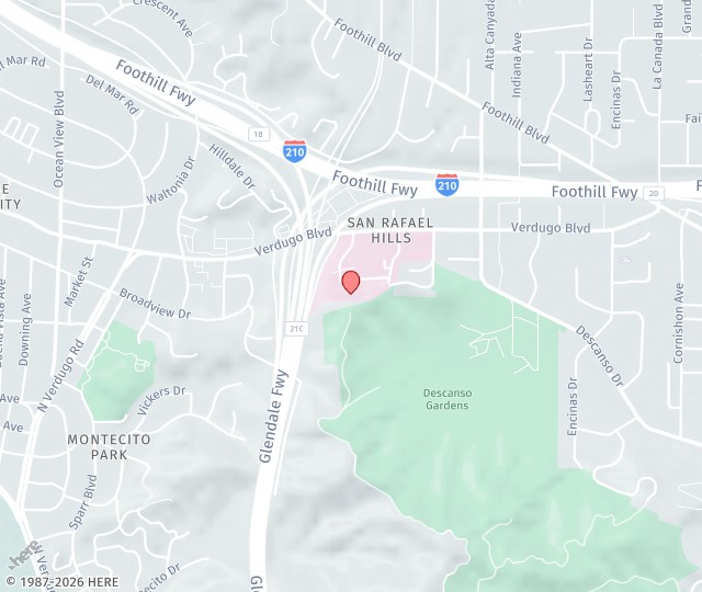 Location Map: 1818 Verdugo Blvd., Suite 304 La Canada, California 91208